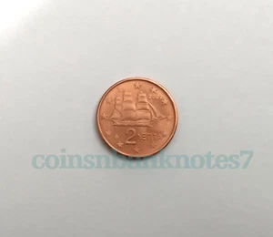 2002 Greece 2 Euro Cents Coin, KM #182 Uncirculated / Ship - Picture 1 of 2