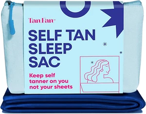 Tan Fan Self Tan Sleep Sac in French Navy - Keep Sheets Clean from Self Tanne... - Picture 1 of 8