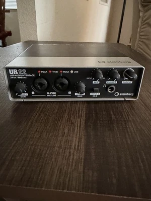 Steinberg UR22 2X2 USB Audio Interface 24-Bit 192kHz D-Pre With USB Cable - Image 1 of 4