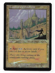Tarjetas mágicas Magic The Gathering 1x x1 Templo del Dios Falso - Promoción Foil 30 aniversario - Imagen 1 de 1