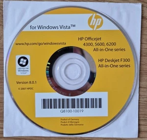 HP Software & Drivers Disc: HP Officejet 4300, 5600, 6200, Deskjet F300 - Vista - Picture 1 of 3