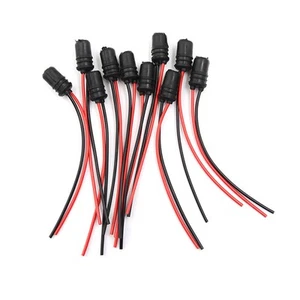 10PCS T10 Light Bulb Extension Socket Holder Soft Rubber Push-in Wedge Base-b _j - Picture 1 of 6