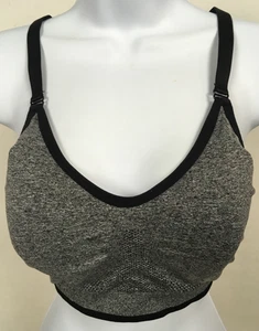 Danskin Now Sport BH Damen Gr. XL schwarz grau abnehmbare Polster Racerback Pull On - Bild 1 von 9
