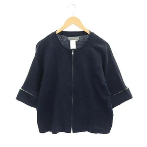 Yohji Yamamoto Pour Homme Cotton Sleeve Zip-Up Cardigan Navy Green M - Picture 1 of 8