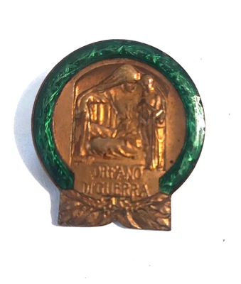 DISTINTIVO ORFANI DI GERRA MARCATO LORIOLI CASTELLI - Immagine 1 di 2