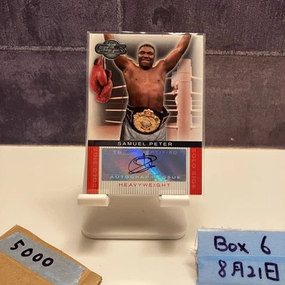 2008 Topps Samuel Peter Autograph Solo Sigs Heavyweight Card - Image 1 of 2