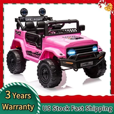 Coche Eléctrico 12V Camión Paseo en Coche Juguetes para Niños 3-8 con Control Remoto Rosa Foto 1 de 4