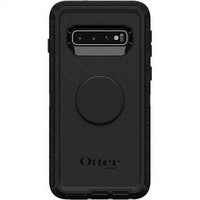Funda OtterBox + Pop DEFENDER SERIES para Galaxy S10 Plus (SOLO) - Negra Foto 1 de 4