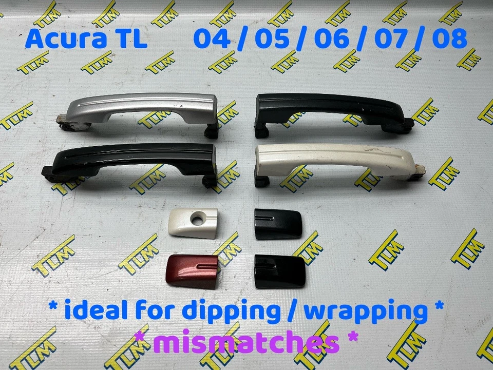 Conjunto de alças Acura TL exterior 2004 2005 2006 2007 2008 dianteiro traseiro esquerdo direito fabricante de equipamento original - Imagem 1 de 4