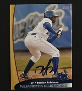 DERRICK ROBINSON SIGNED 2008 Wilmington Blue Rocks CARD ~ AUTHENTIC - Picture 1 of 2