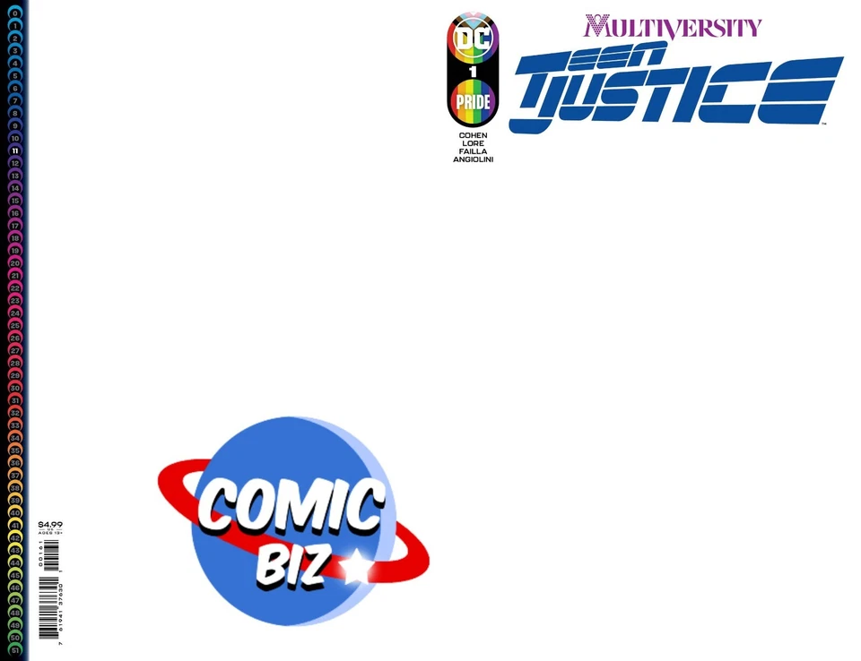 MULTIVERSITY TEEN JUSTICE #1 (2022) 1ST PRINTING CARD STOCK BLANK VARIANT CVR D - Image 1 of 1