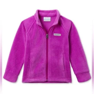 Columbia fleece jacket Pink Big Girl Size L(14/16) - Picture 1 of 12