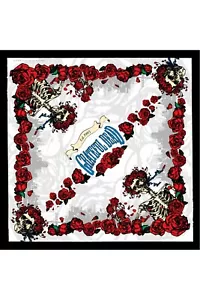GRATEFUL DEAD-BERTHA ROSES BANDANA-Est 1965-50th Anv-HEADBAND 22X22 Garcia, Lesh - Imagen 1 de 1
