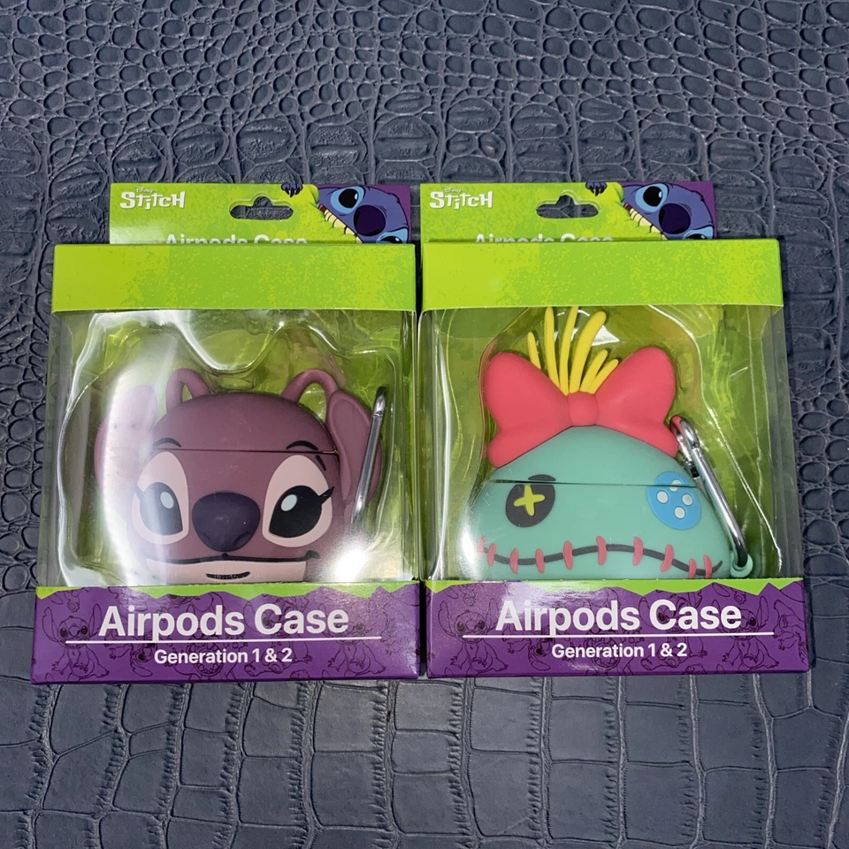 Disney Scrump & Angel From Lilo & Stitch Gen 1 & 2 Airpod Case