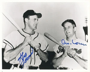 al rosen indians gus zernial a's autograph 8x10 photo 1953 all star game - Picture 1 of 1