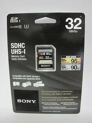 Sony 32G XAVC S 4K Ultra HD SDXC SD card for Sony AX53 AX100 AX33 CX900 handycam - Image 1 of 2