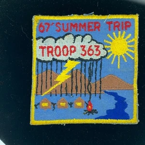 1967 Boy Scouts of America Troop 363 Summer Trip Patch BS16 - Picture 1 of 1