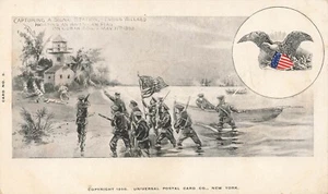 Cuba - Guerra Hispanoamericana - 1898 - Alférez Willard - BANDERA DE Estados Unidos - Estación de Señalización - Imagen 1 de 2