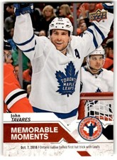 2019-20 Upper Deck National Hockey Card Day Canada Incentive John Tavares