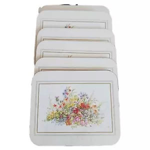 Vintage Jason Coaster set di 6 fiori casale decorazione casa fattoria Cottagecore - Foto 1 di 7