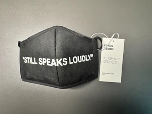 Virgil Abloh x OFF-WHITE Face Mask - “STILL SPEAKS LOUDLY” Artist Edition (BNIB) - Picture 1 of 7