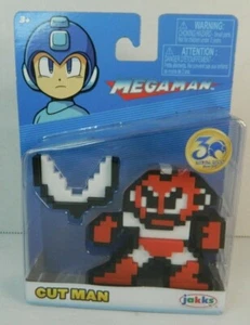 Megaman Cut Man 8 Bit Figure JAKKS Pacific 30th Anniversary Capcom New J7 - Picture 1 of 3