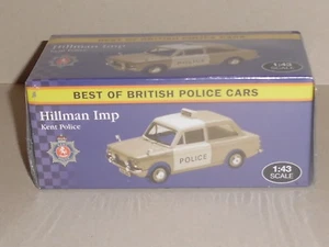 BEST OF BRITISH POLICE CARS, HILLMAN IMP KENT POLICE VANGUARD CASTINGS .JA05 - Picture 1 of 3