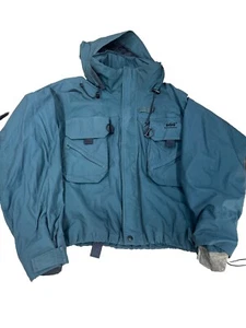 Chaqueta Helly Hansen Verde Lluvia Snap Frontal Pesca con Mosca Con Capucha Para Hombre Talla M/L LEER - Imagen 1 de 6
