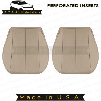1999 to 2003 For Toyota Camry Solara Driver/Passenger Bottom Leather Covers Tan - Image 1 of 4