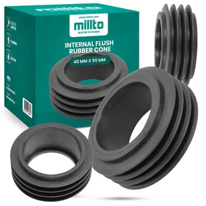 Millto™ Innenbündiger Gummi Reduzierstück Anschlussdichtung Geberit Typ 40x50 mm - Bild 1 von 5