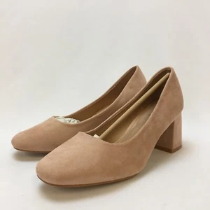 Dorothy Perkins Suede Pink Block Heels Women's Size UK 5 (B27) - Picture 1 of 7