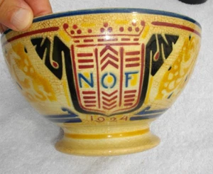 Delft Bowl Vintage 1924 Petrus Regout NOF Calve-Delft Richard Roland Holst - Picture 1 of 22