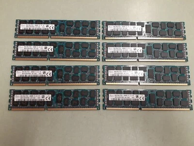 SK HYNIX 64GB (8x8GB) HMT31GR7EFR4A-H9 2RX4 PC3L-10600R DDR3 RAM 1315 - Image 1 of 3