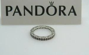 New NO BOX Pandora Eternity Fancy Purple CZ Stack Ring 190618CFP $135 All SIZES - Picture 1 of 8