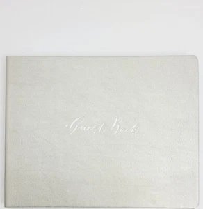 New Silver Guest Book By Paper Destiny Papyrus LGB03 Wedding, Event Book - Picture 1 of 5