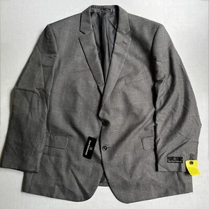 Jean-Paul Germain Sport Coat Men 50 Coventry Blazer Houndstooth Gray Black NWT - Picture 1 of 9