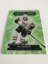 NHL Card, Filip Hallander, Green Dazzlers, UD2 2022-23, Penguins