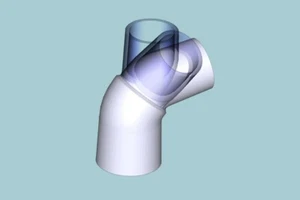 Variable angle Vacuum Elbow | 34mm taper. - Bild 1 von 1