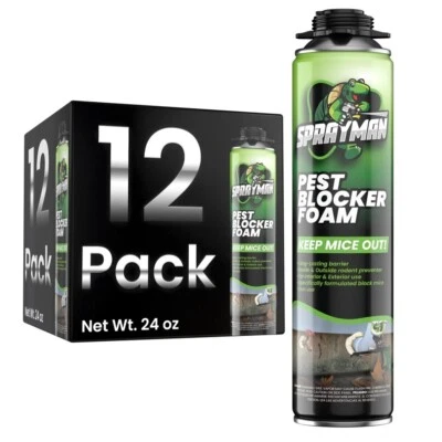 Sprayman Pro Pest Blocker Gun Foam 24oz, 12 Pack - Gun Not Incl. - Image 1 of 4