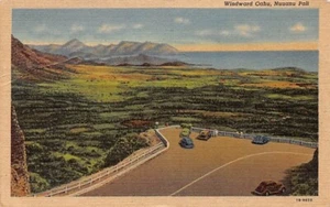 Postcard HI: Windward Oahu, Nuuanu Pali, Hawaii, Vintage Linen, Posted 1954 - Bild 1 von 2