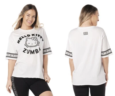 Top Zumba X Hello Kitty & Friends - Blanco ~ talla M L XL XXL ~ ¡Nuevo! ¡Envío gratis! Foto 1 de 3