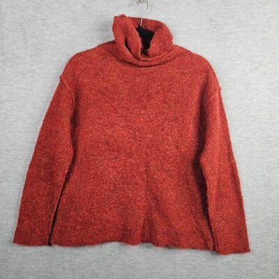 Женский уютный легкий свитер Eileen Fisher с черепаховым вырезом размер S - Изображение 1 из 4