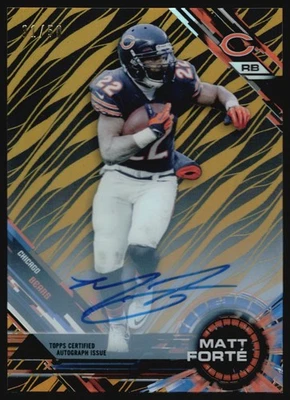 2015 Topps High Tek MATT FORTE GOLD Diffractor Auto /50 #10 - Image 1 of 2