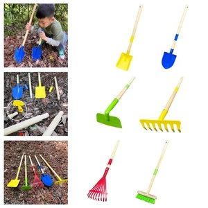 Kinder Gartengerät Gartenspielzeug mit Holzgriff abnehmbar Geschenk für Kinder - Bild 1 von 34