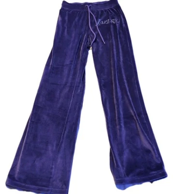 Pantalones deportivos Los Angeles Lakers para mujer talla XS logotipo del equipo nombre en piedras preciosas en la cadera Foto 1 de 4