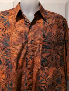 Johari West Natural Leisure Wear Kurzarm Hemd Herren Gr. XLT Batik Hawaii - Bild 1 von 9