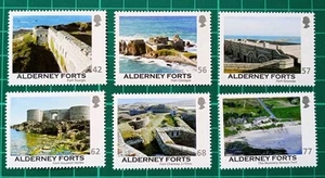 ALDERNEY 2015 ALDERNEY FORTS SET OF 6 UNMOUNTED MINT - Picture 1 of 2