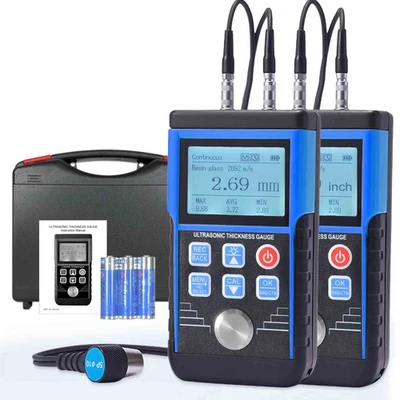 Digital Ultraschall Dickenmessgerät Tester Messgerät 0,8 bis 500mm / 19 Zoll DHL - Bild 1 von 4