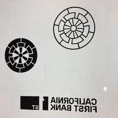 Antigua Plantilla Kimono Katagami Japonesa Diseño Catazoma Flor Redonda C812 Foto 1 de 4