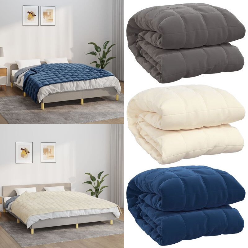 VidaXL Gewichtsdecke 10kg 135x200cm - Therapiedecke Für Besseren Schlaf
